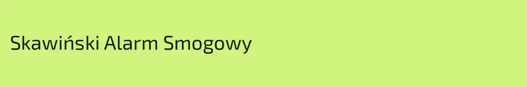 Skawiński Alarm Smogowy